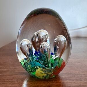 17. NOT FOR SALE - Vibrant Multicolor Glass Art Sculpture